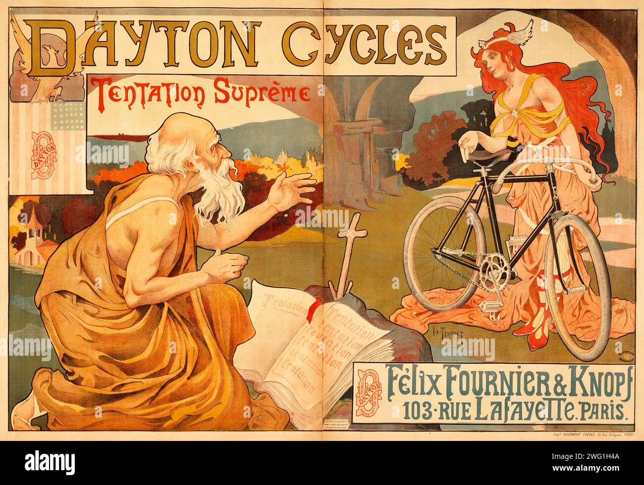 Dayton Cycles, c1898. Stock Photo