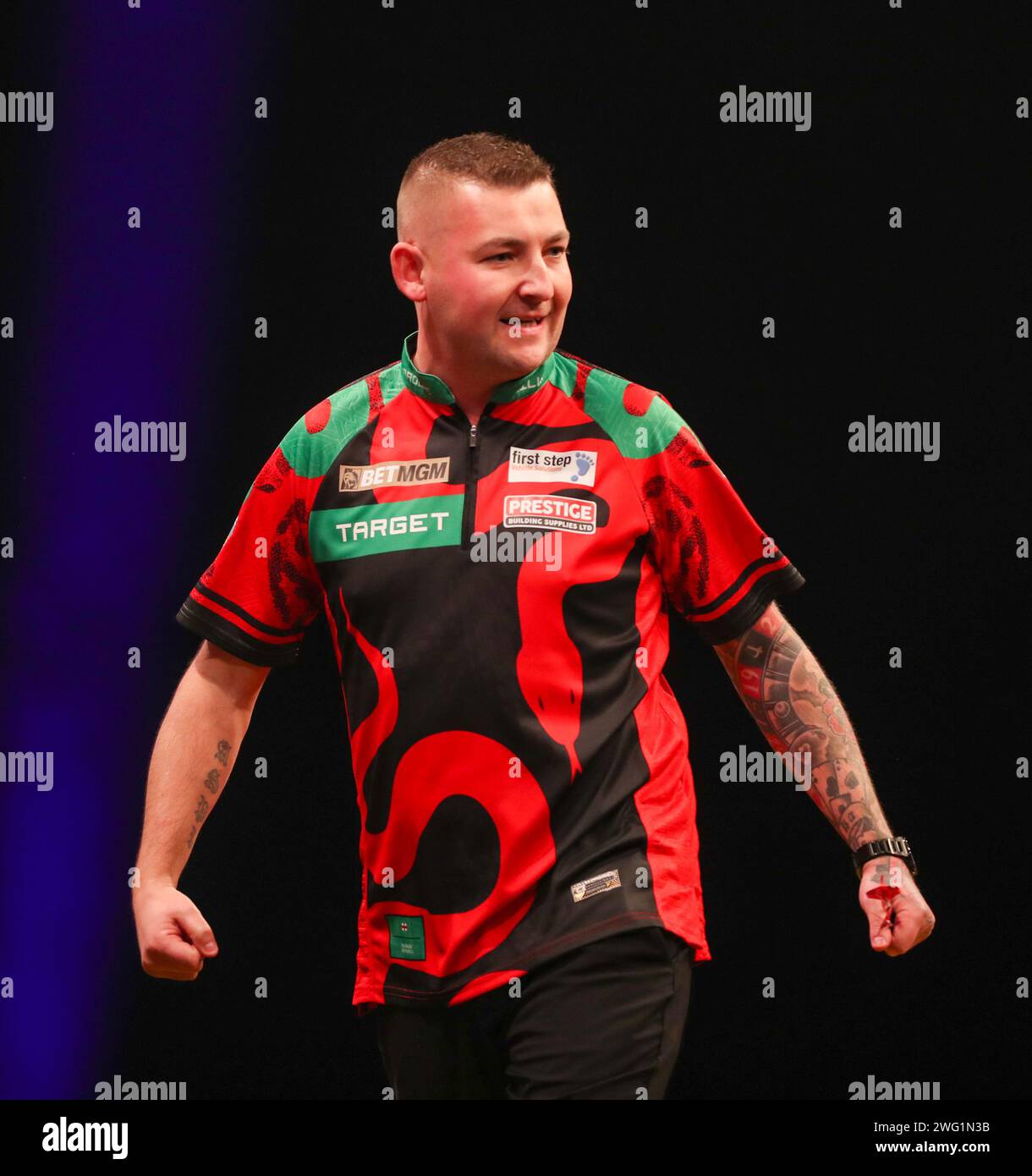 1st February 2024, Utilita Arena, Cardiff, Wales; 2023 PDC Premier