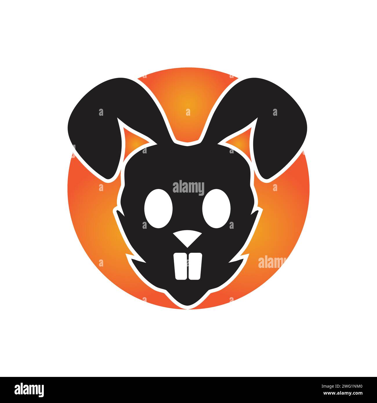 A Rabbit Logo Rabbit vector logo concept illustration Stock Vector Image & Art - Alamy