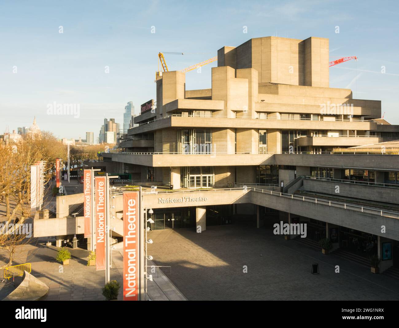 Denys Lasdun's The National Theatre, South Bank Centre, Upper Ground, Lambeth, London, SE1, UK Stock Photo