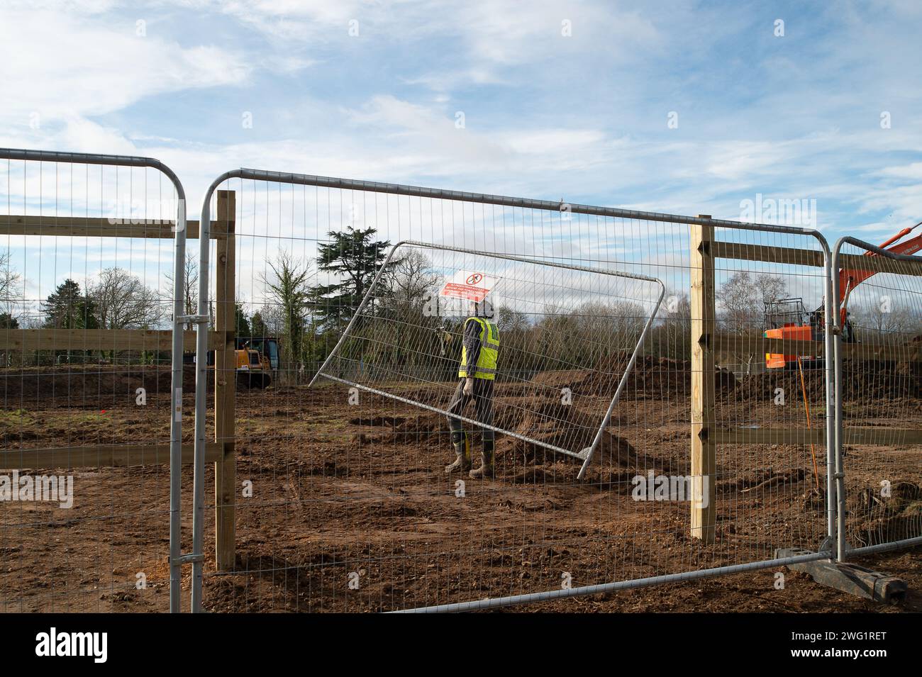 Maidenhead, UK. 2nd February, 2024. Having felled a Woodland Trust Tree