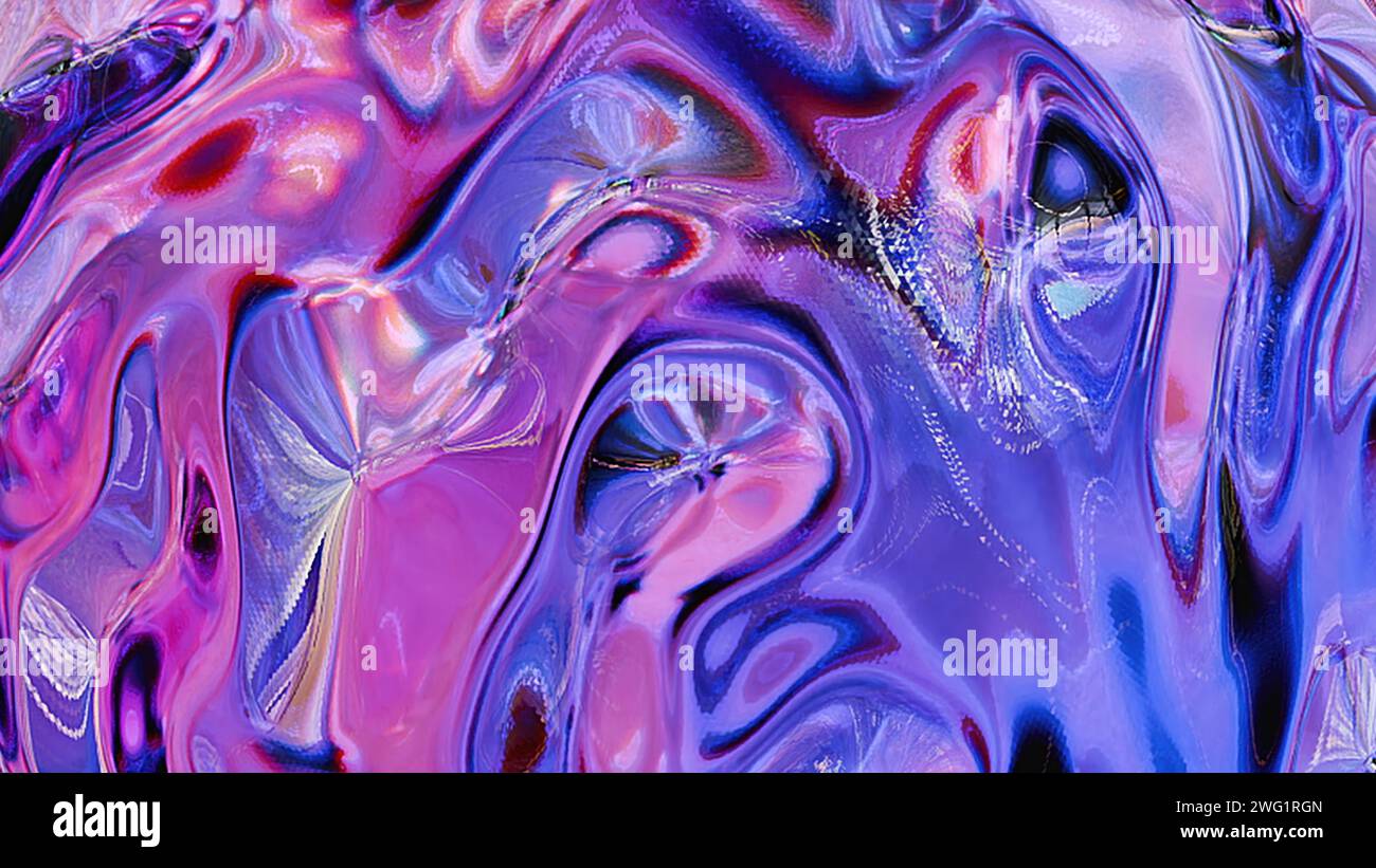 Colorful glass waves. Computer generated 3d render Stock Photo - Alamy