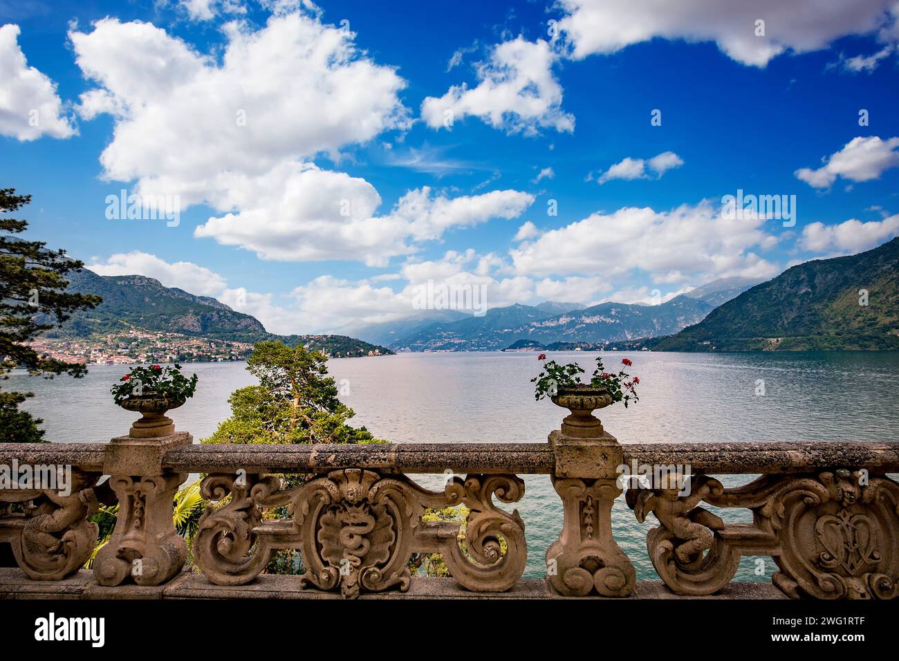 wiew of lake Como, near Bellagio, piedmonte, italy Stock Photo