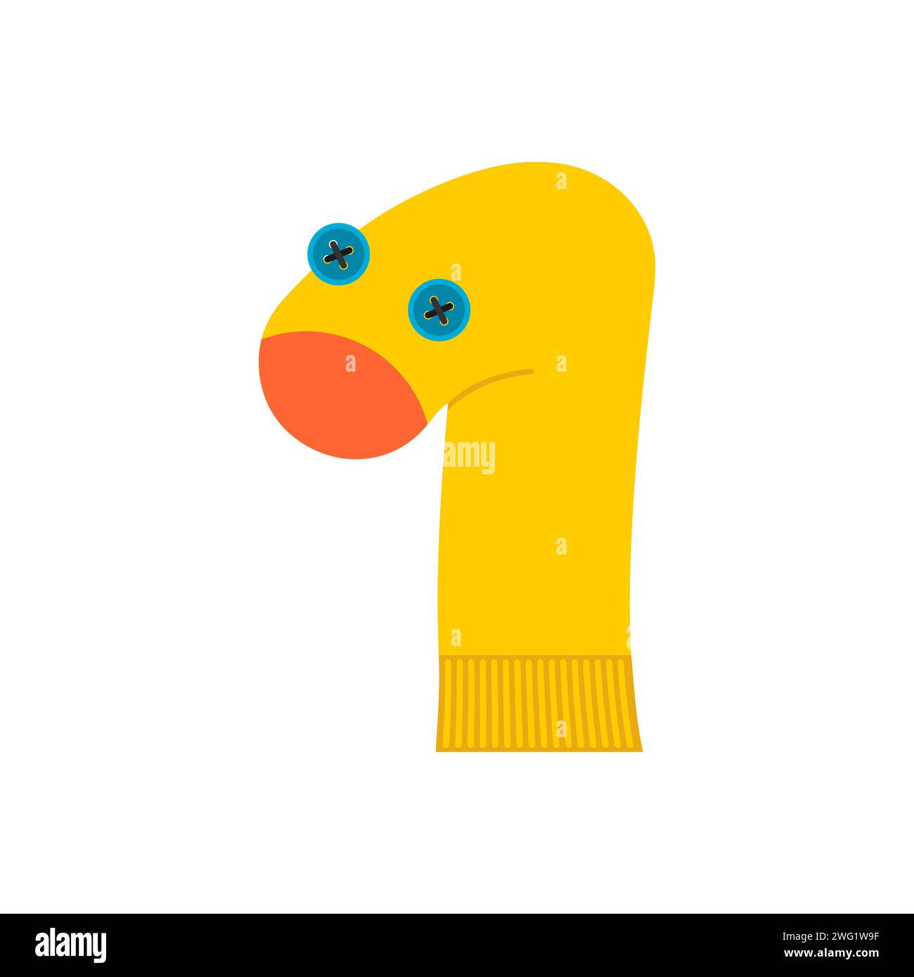 Sock doll cartoon isolated. Socks puppet show Stock Vector Image & Art Alamy