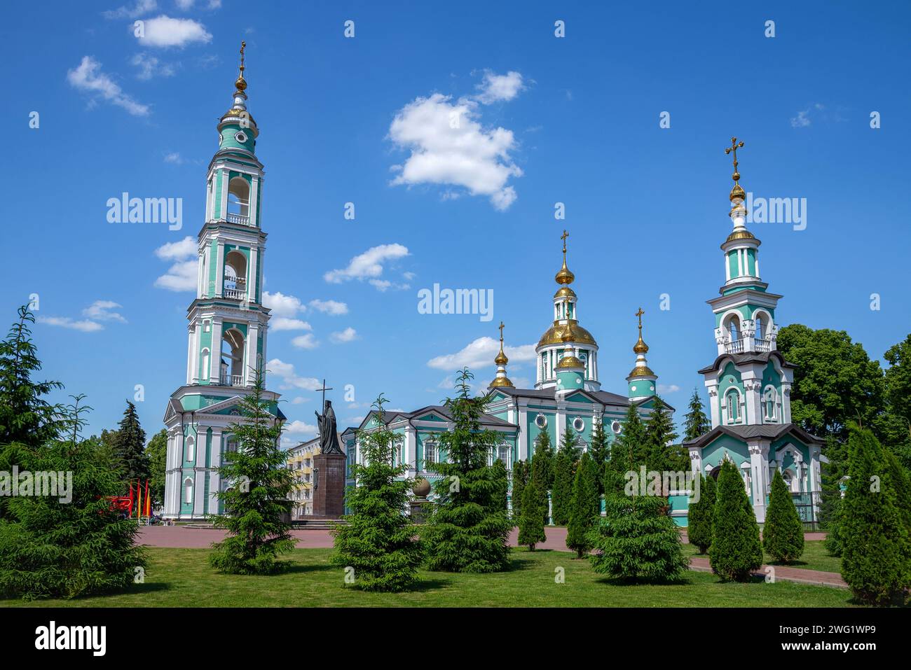 Cathedral Square on a summer day. Tambov, Russia Stock Photo