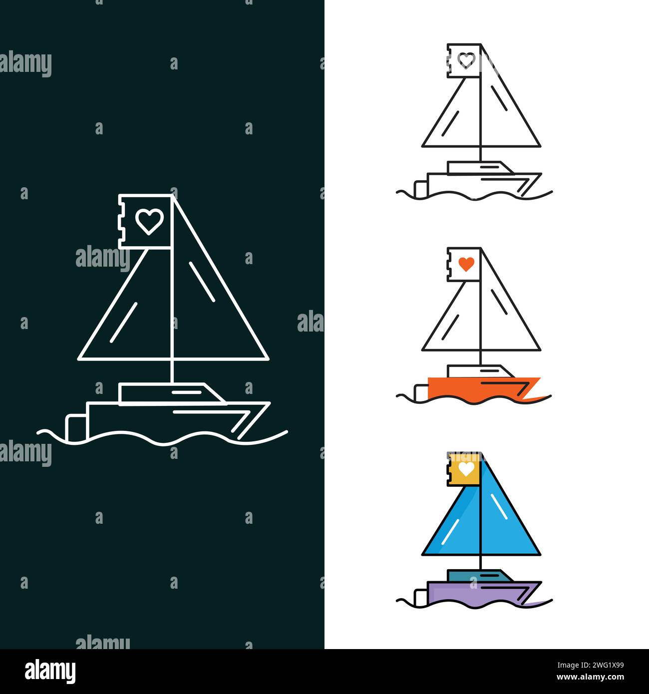"Boat Vector Icon Design" Stock Vector