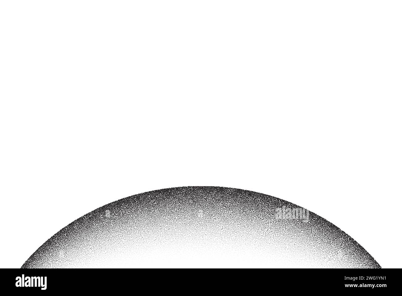 Dotwork planet pattern background. Black noise stipple dots. Dotted vector Stock Vector