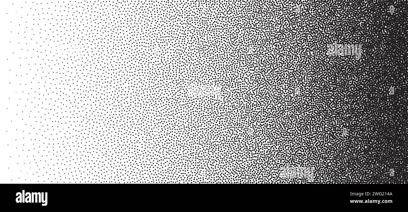 Dotwork gradient pattern background. Black noise stipple dots. Dotted ...