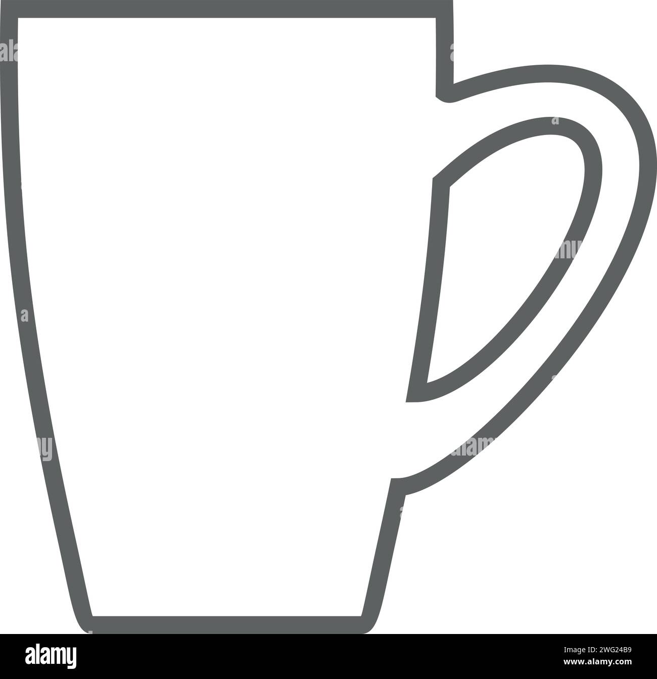 Tea Cup Outline Icon. Vector Stock Vector Image & Art Alamy