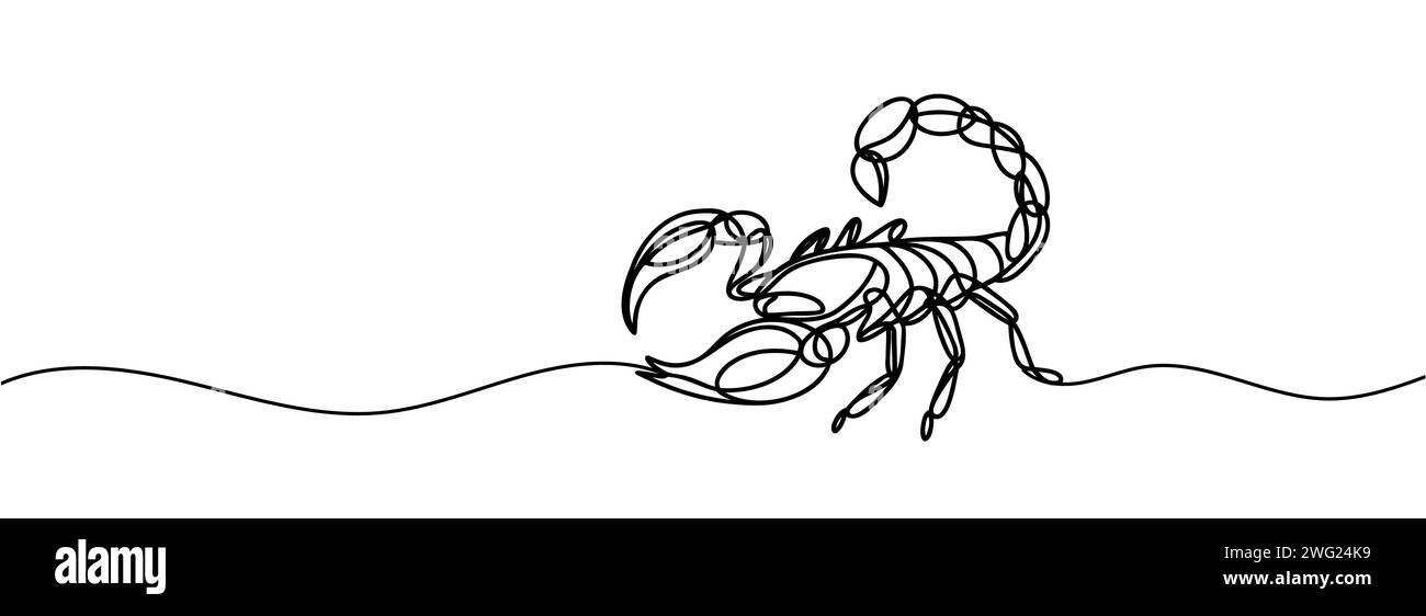 Vector one line zodiac Stock Vector Images - Alamy