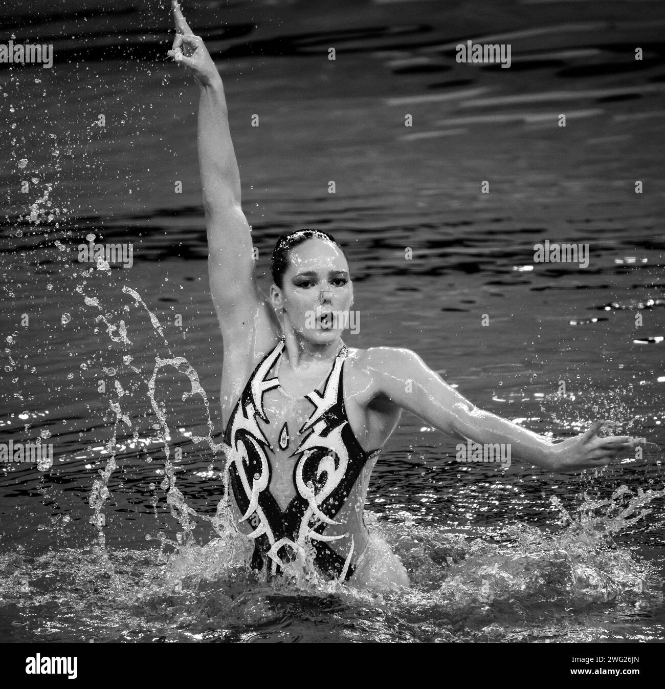World aquatics championships 2024 Black and White Stock Photos & Images