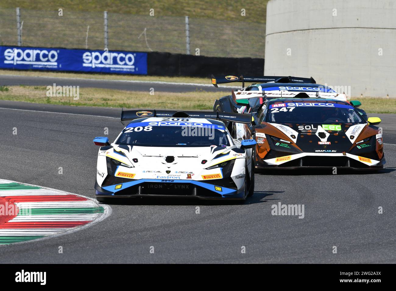 St Evo2 Scarperia, 29 September 2023: Lamborghini Huracan St Evo 2 of team Iron ...