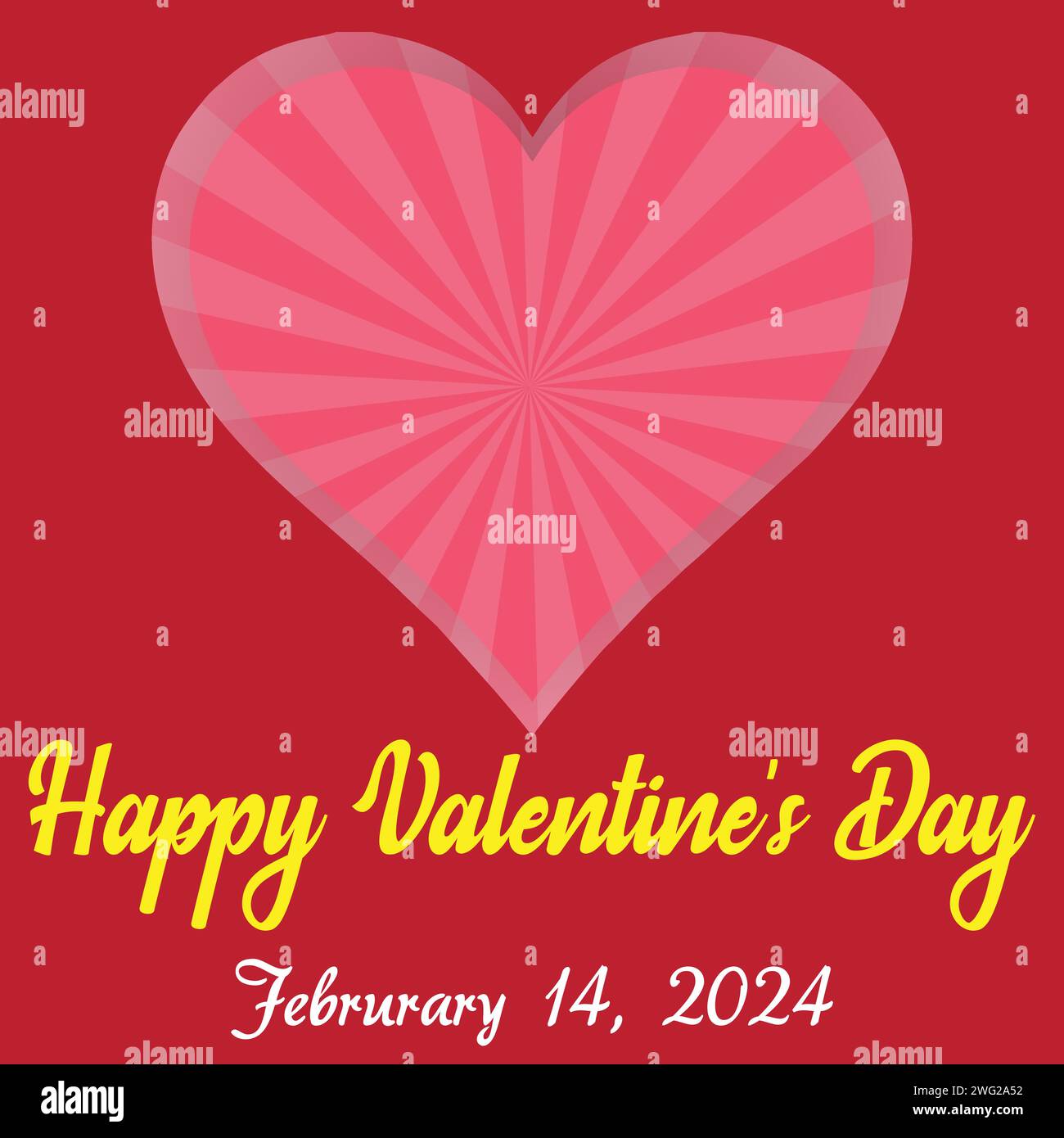 Celebrate love with our vibrant Valentine's Day vector. A radiant pink 