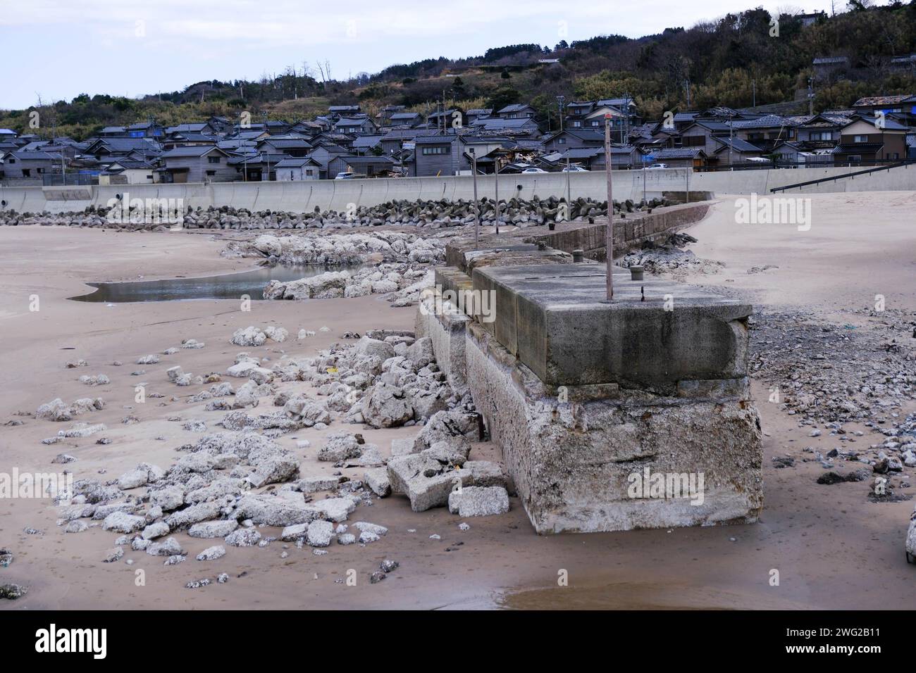 Japan earthquake uplift