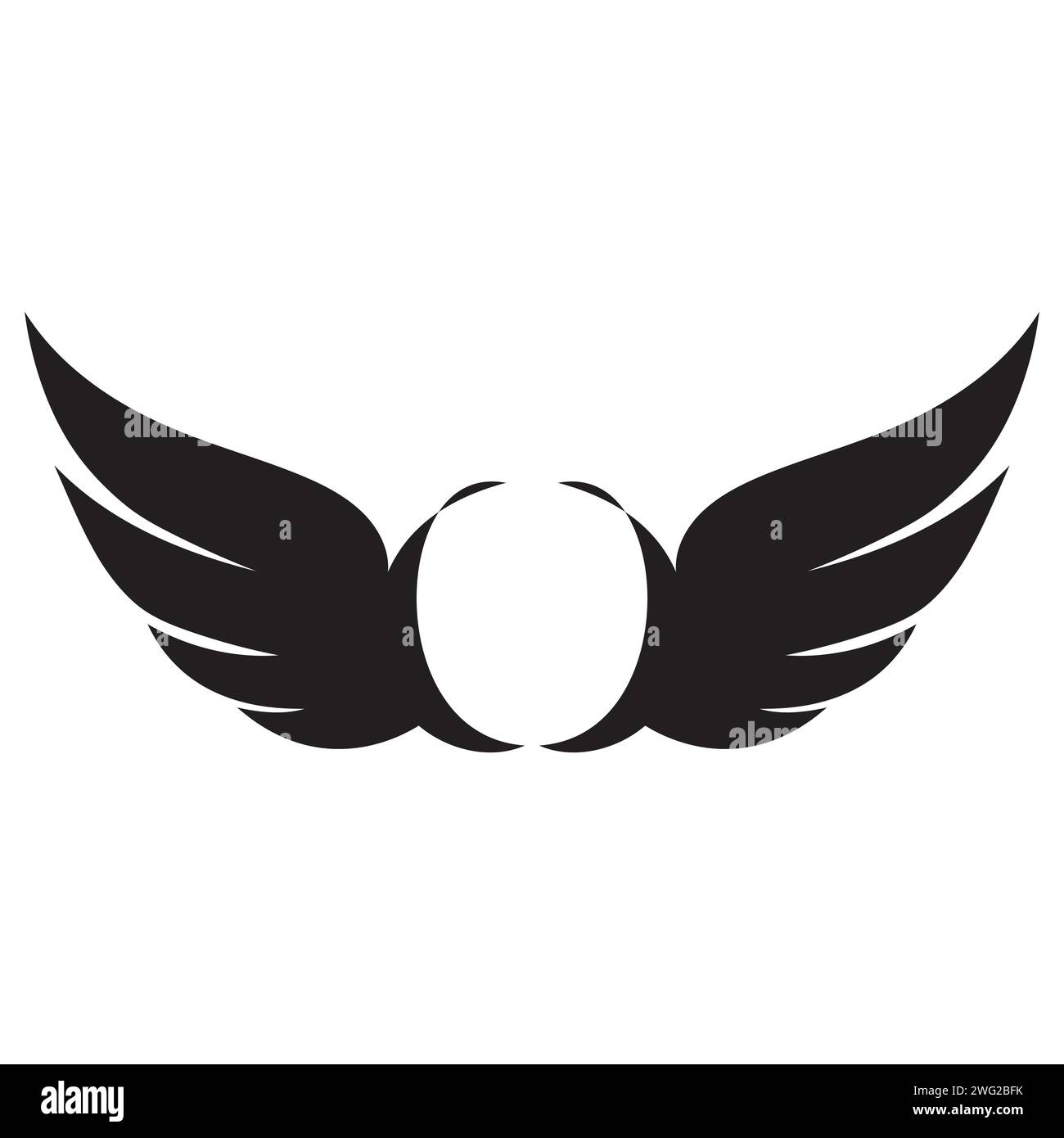 Bird wings vector logo concept illustration Stock Vector Image & Art ...