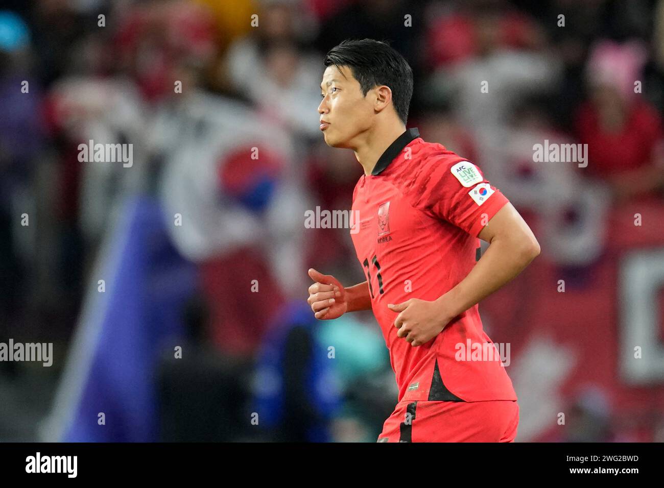 Hwang Rahi South Korea's Hwang Hee-chan celebrates after scoring his side's first ...