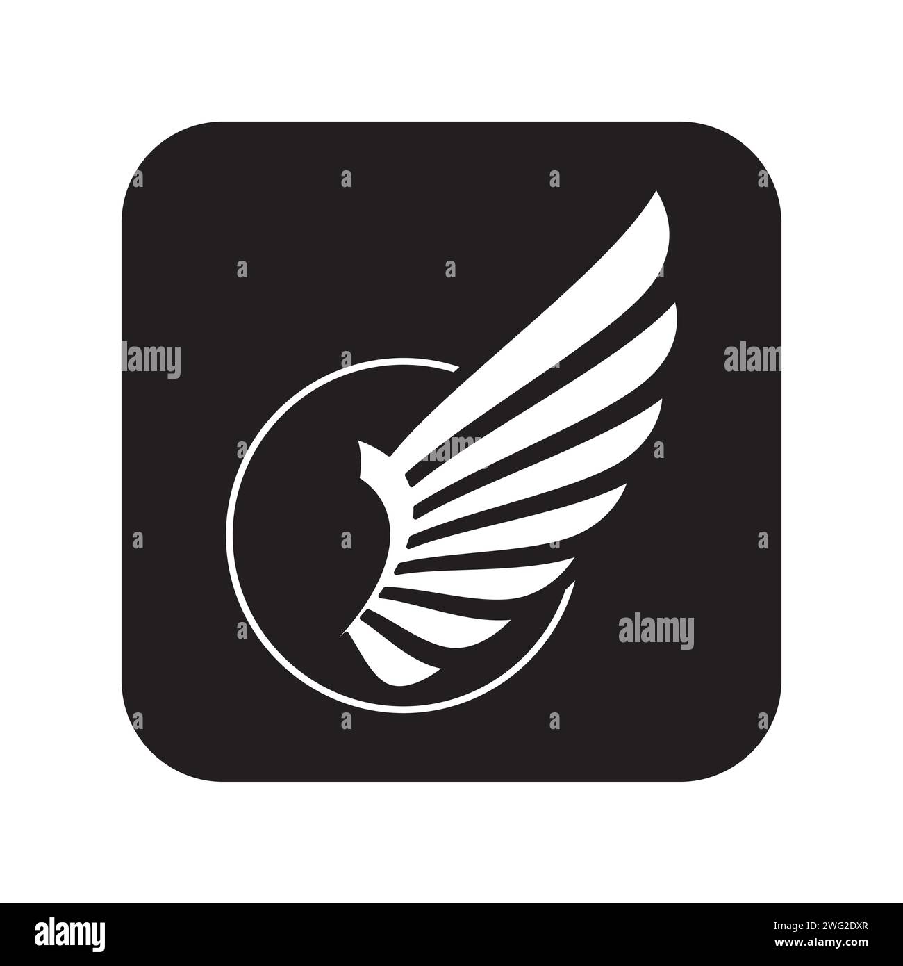 Bird wings vector logo concept illustration Stock Vector Image & Art ...