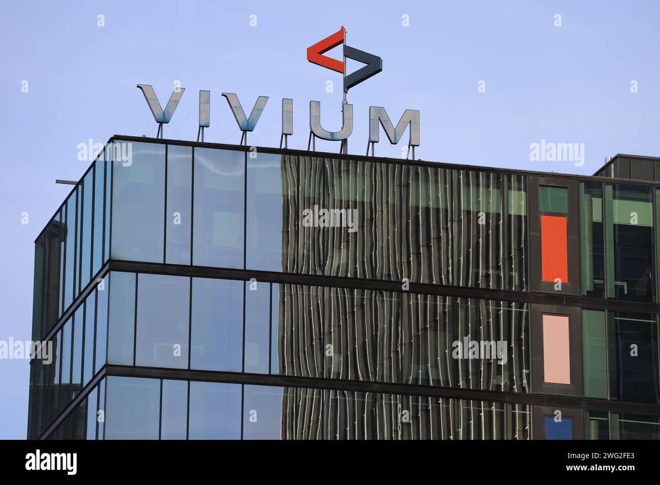 Headquarters of Vivium Insurance in Brussels Stock Photo