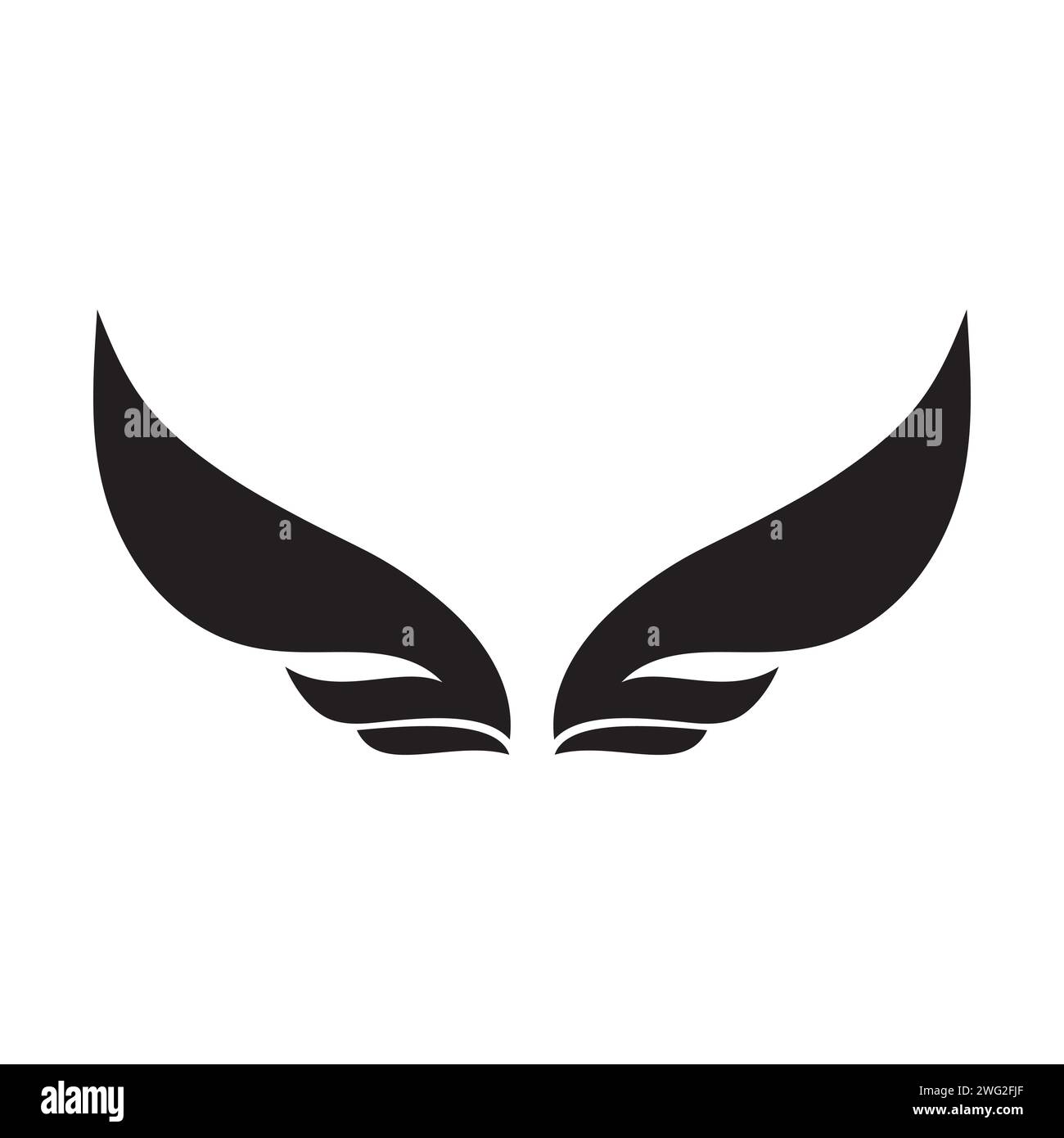 Bird wings vector logo concept illustration Stock Vector Image & Art ...