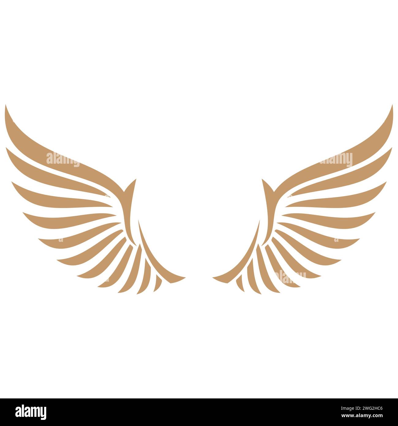 Bird wings vector logo concept illustration Stock Vector Image & Art ...