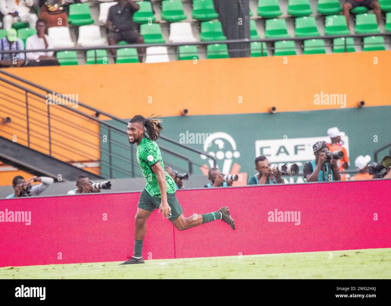 NIGERIA VS ANGOLA, FOOTBALL, AFRICAN CUP OF NATIONS, KNOCKOUT STAGE