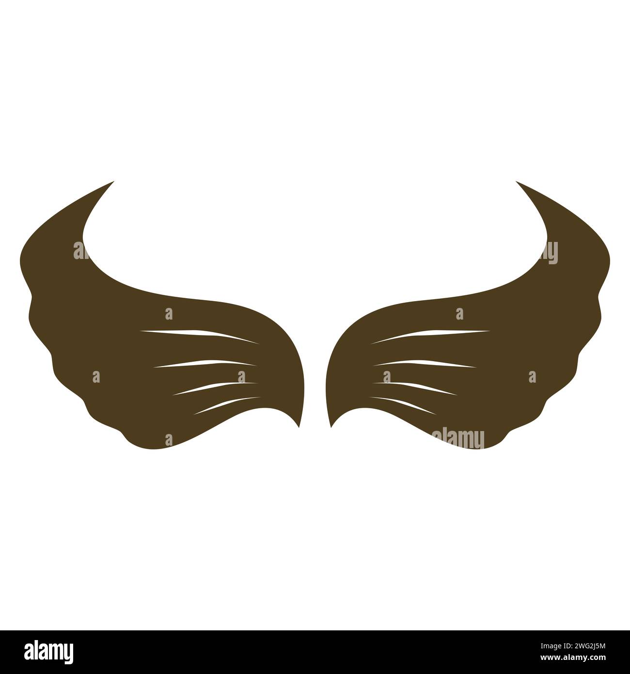 Bird wings vector logo concept illustration Stock Vector Image & Art ...