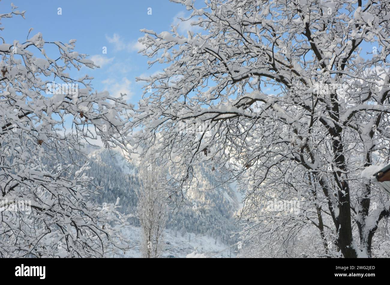 Weather of Naran Kaghan during Winter Stock Photo
