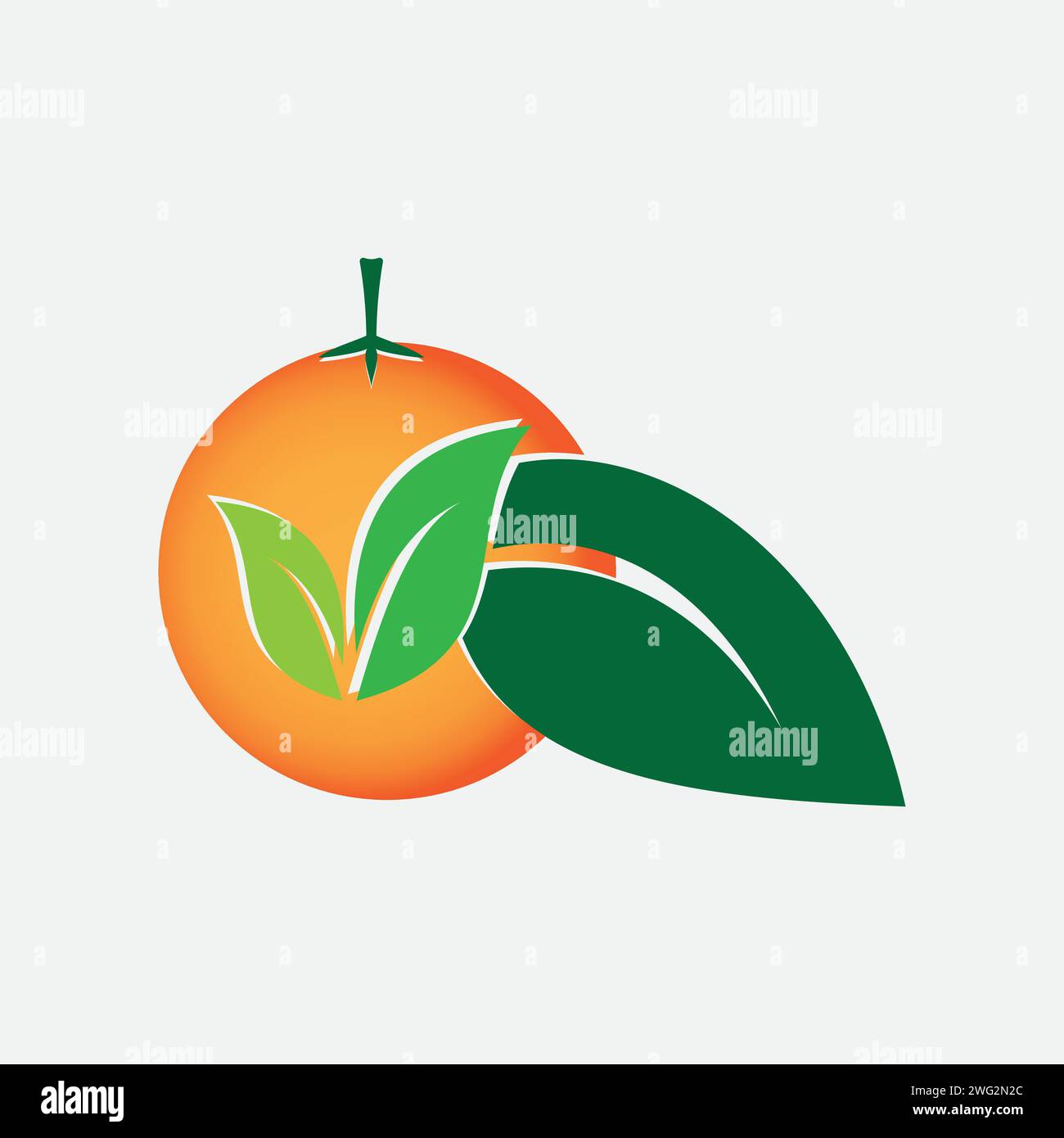 Green leaf vector logo concept illustration Stock Vector Image & Art ...