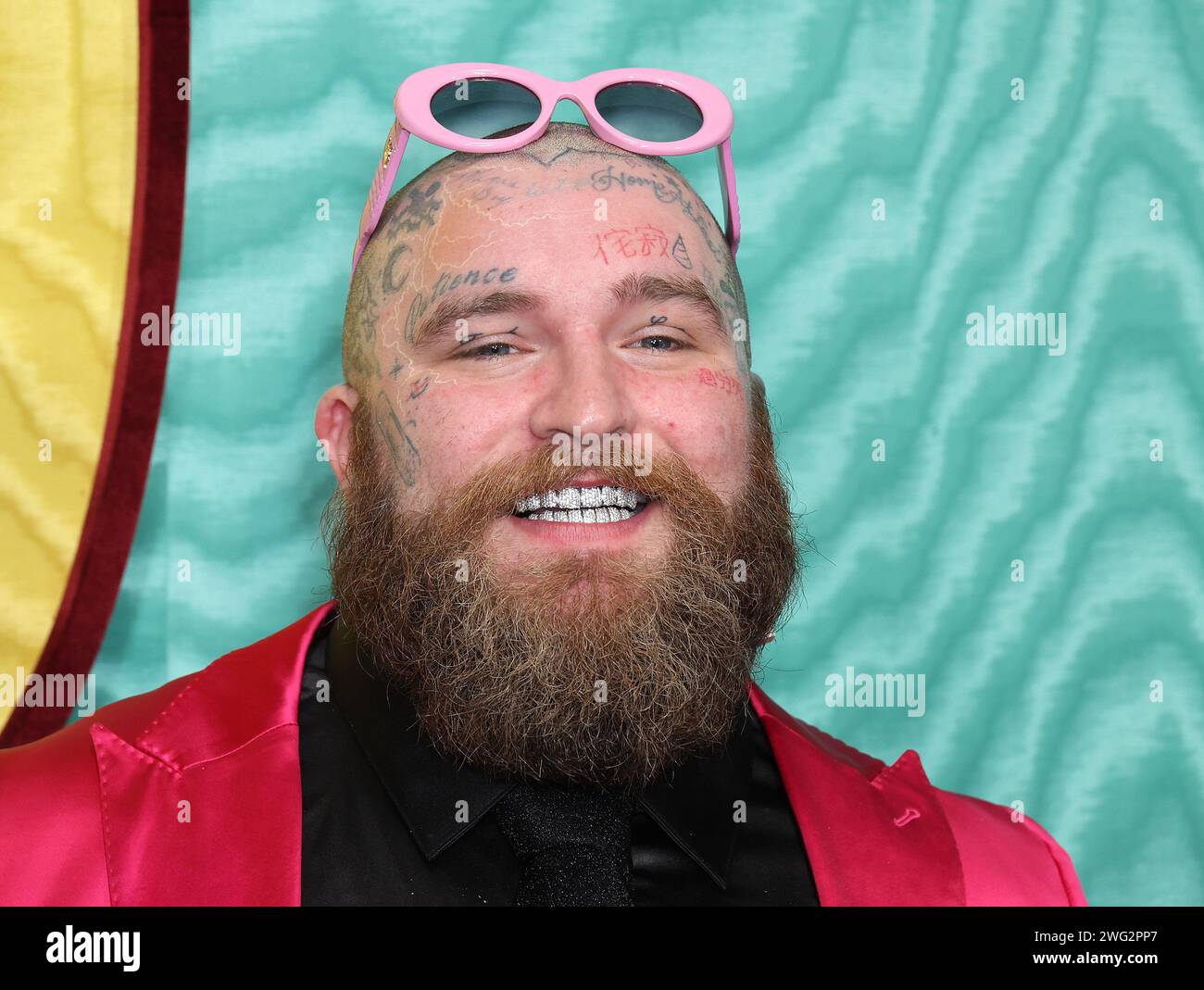 Los Angeles, USA. 01st Feb, 2024. Teddy Swims attends the 2024 Warner Music Group Pre GRAMMY