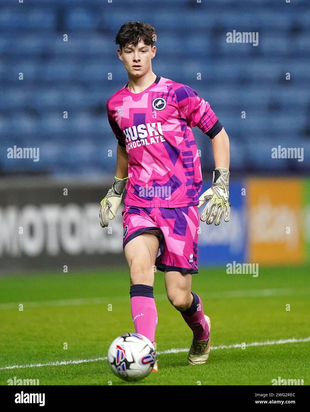 Millwall goalkeeper Albert Penney during the FA Youth Cup fifth round