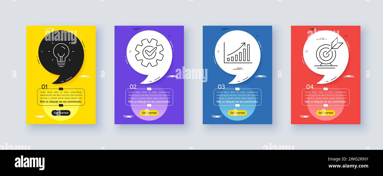 Poster brochure with quotes. Cover book presentation with timeline steps. Minimal flyer layout. Vector Stock Vector