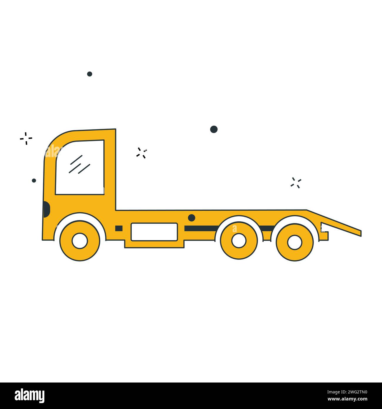 Road Truck Vector Illustration Icon Design Stock Vector