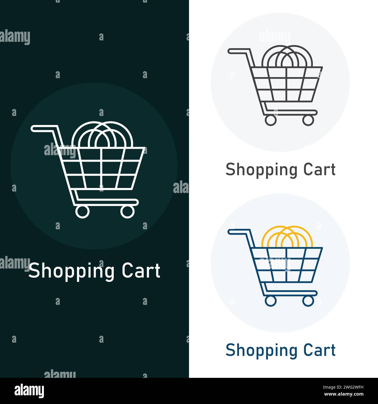 Shopping Cart Vector Illustration Icon Design Stock Vector