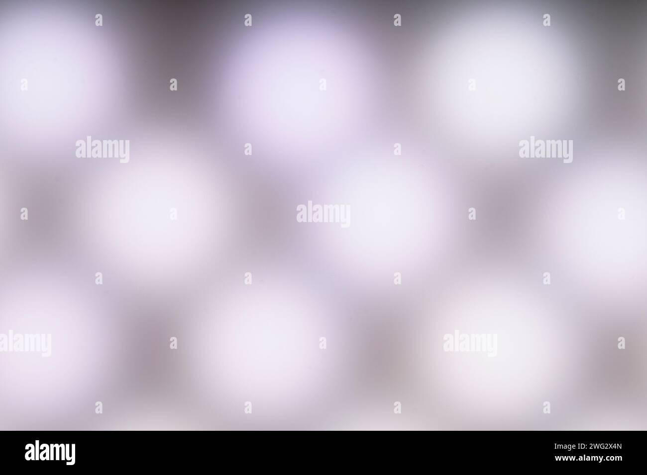 horizontal abstract blurred bright white led panel background Stock Photo