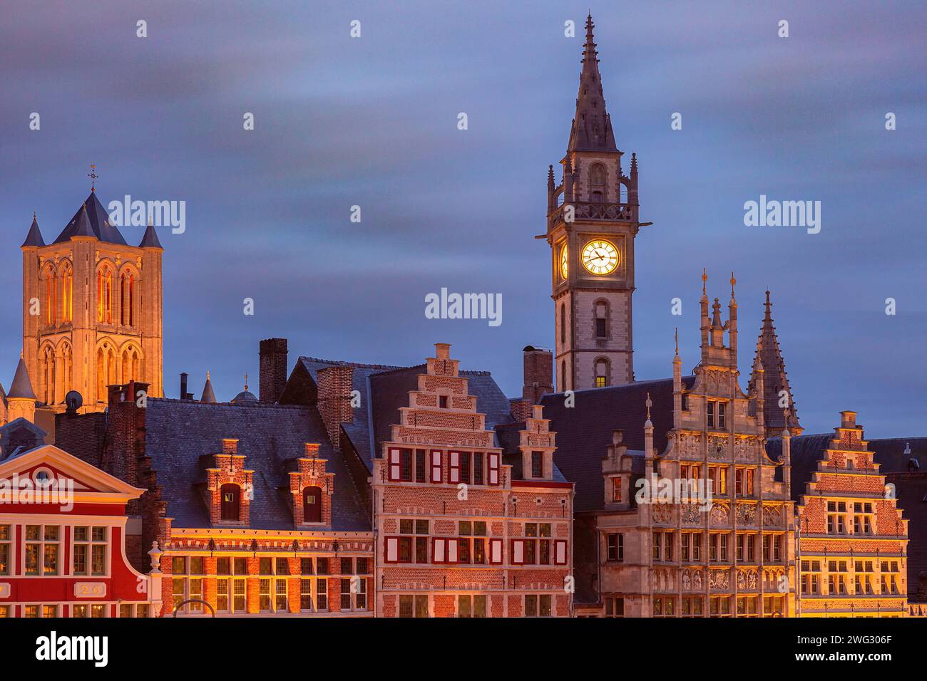 aerial-view-of-medieval-buildings-and-towers-of-old-town-at-night