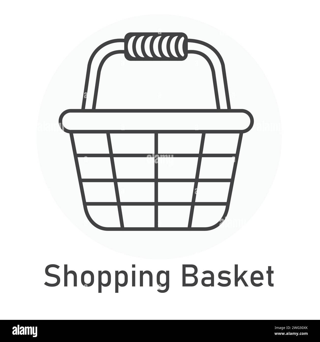 Shopping basket vector hi-res stock photography and images - Alamy