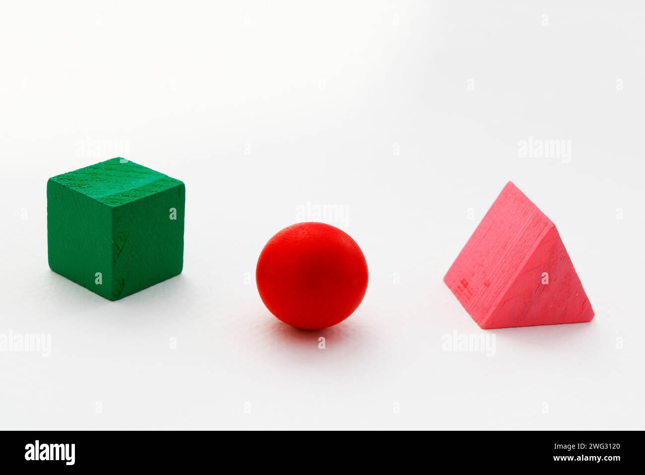 Three Dimensional Wooden Geometric Figures Stock Photo Alamy