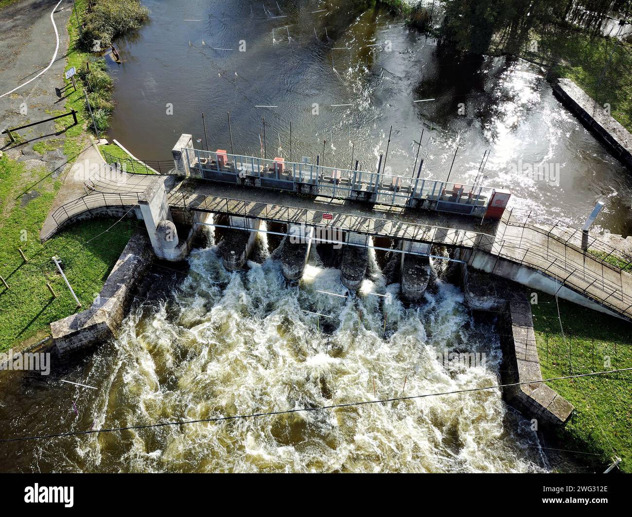 drone pictures vue du ciel Stock Photo