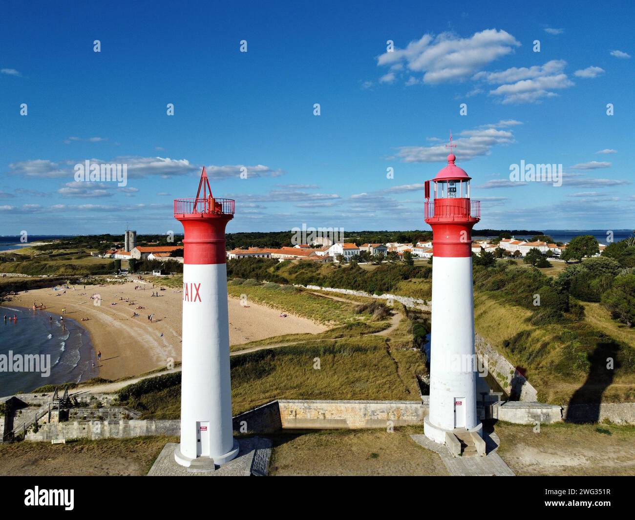 drone pictures vue du ciel Stock Photo