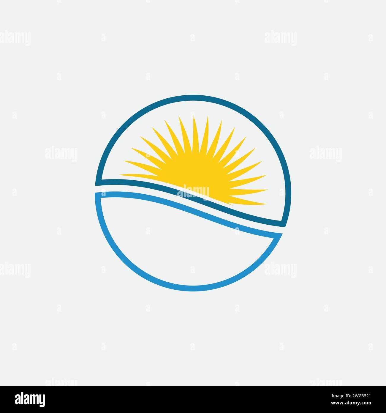 Sun vector logo concept illustration Stock Vector Image & Art - Alamy
