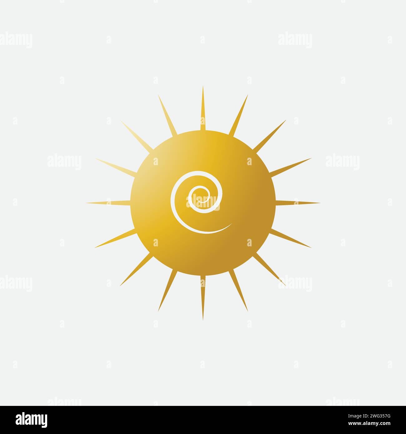 Sun vector logo concept illustration Stock Vector Image & Art - Alamy