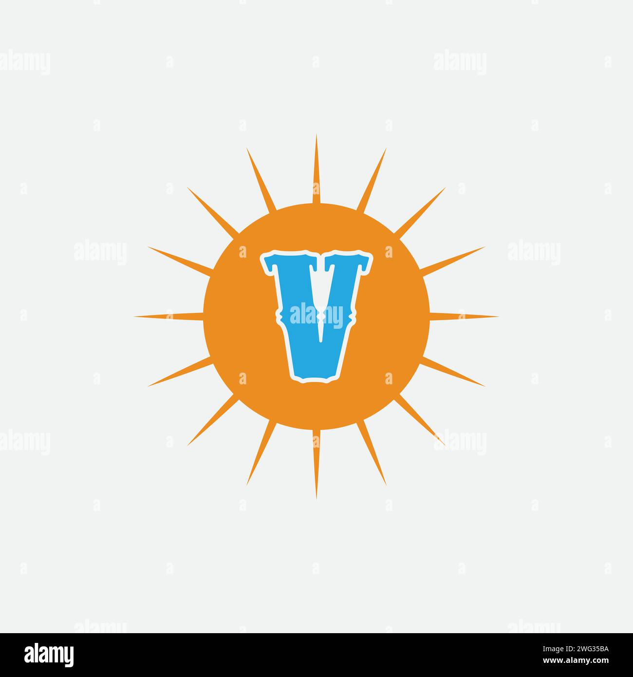 Sun vector logo concept illustration Stock Vector Image & Art - Alamy