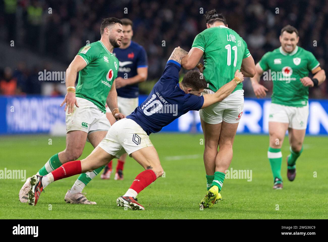 France. 02nd Feb, 2024. © PHOTOPQR/NICE MATIN/ESCOFFIER FLORIAN ; ; 02/02/2024 ; MARSEILLE ORANGE VELODROME RUGBY TOURNOI DES SIX NATIONS FRANCE - IRLANDE Credit: MAXPPP/Alamy Live News Stock Photo