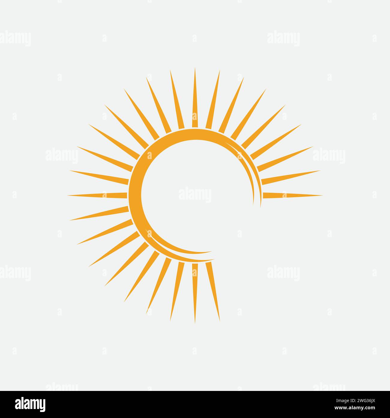 Sun vector logo concept illustration Stock Vector Image & Art - Alamy