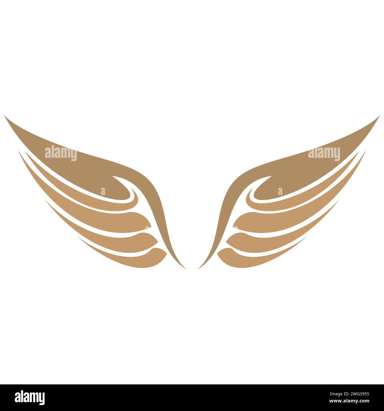 Eagle wings vector logo illustration Stock Vector Image & Art - Alamy