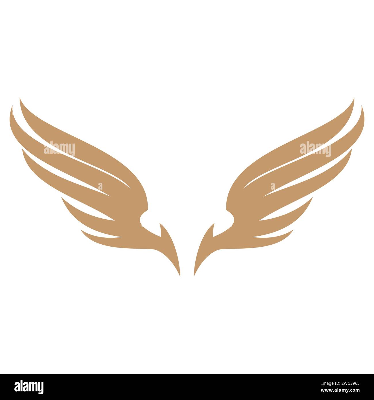 Eagle wings vector logo illustration Stock Vector Image & Art - Alamy