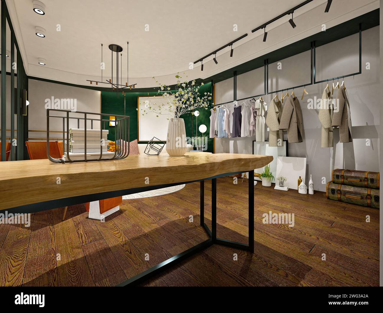 Clothing store interior design hi-res stock photography and images - Alamy