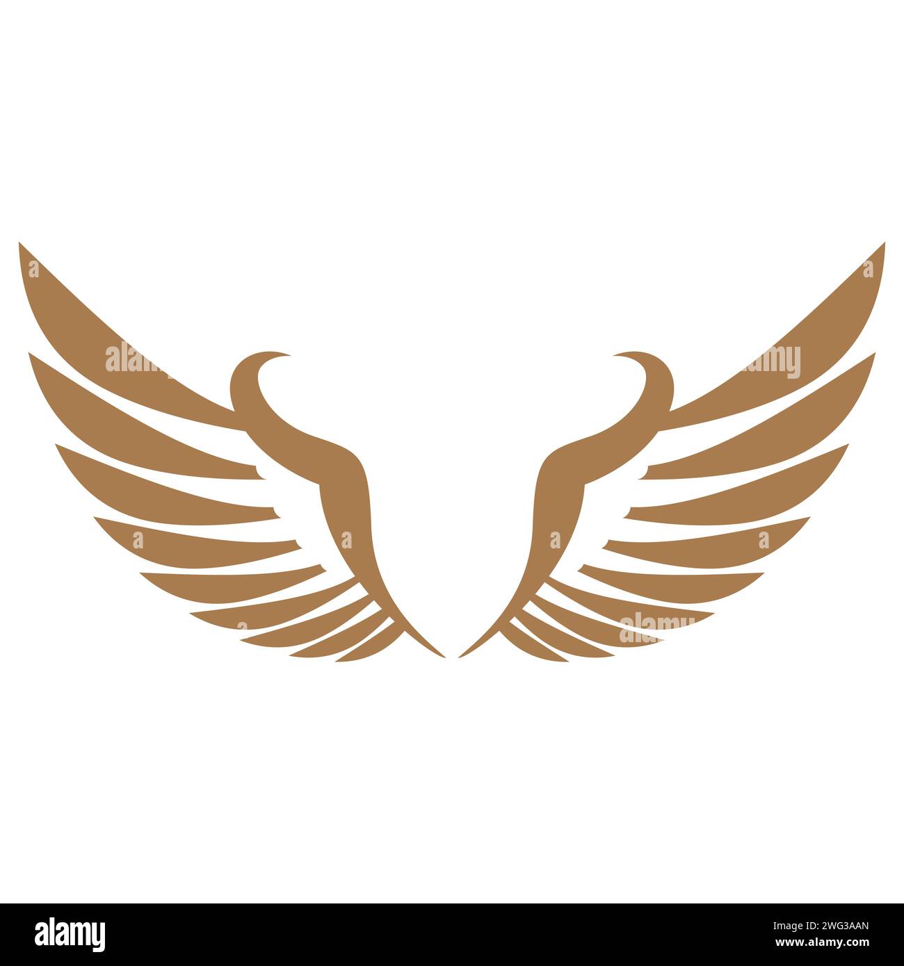 Eagle wings vector logo illustration Stock Vector Image & Art - Alamy