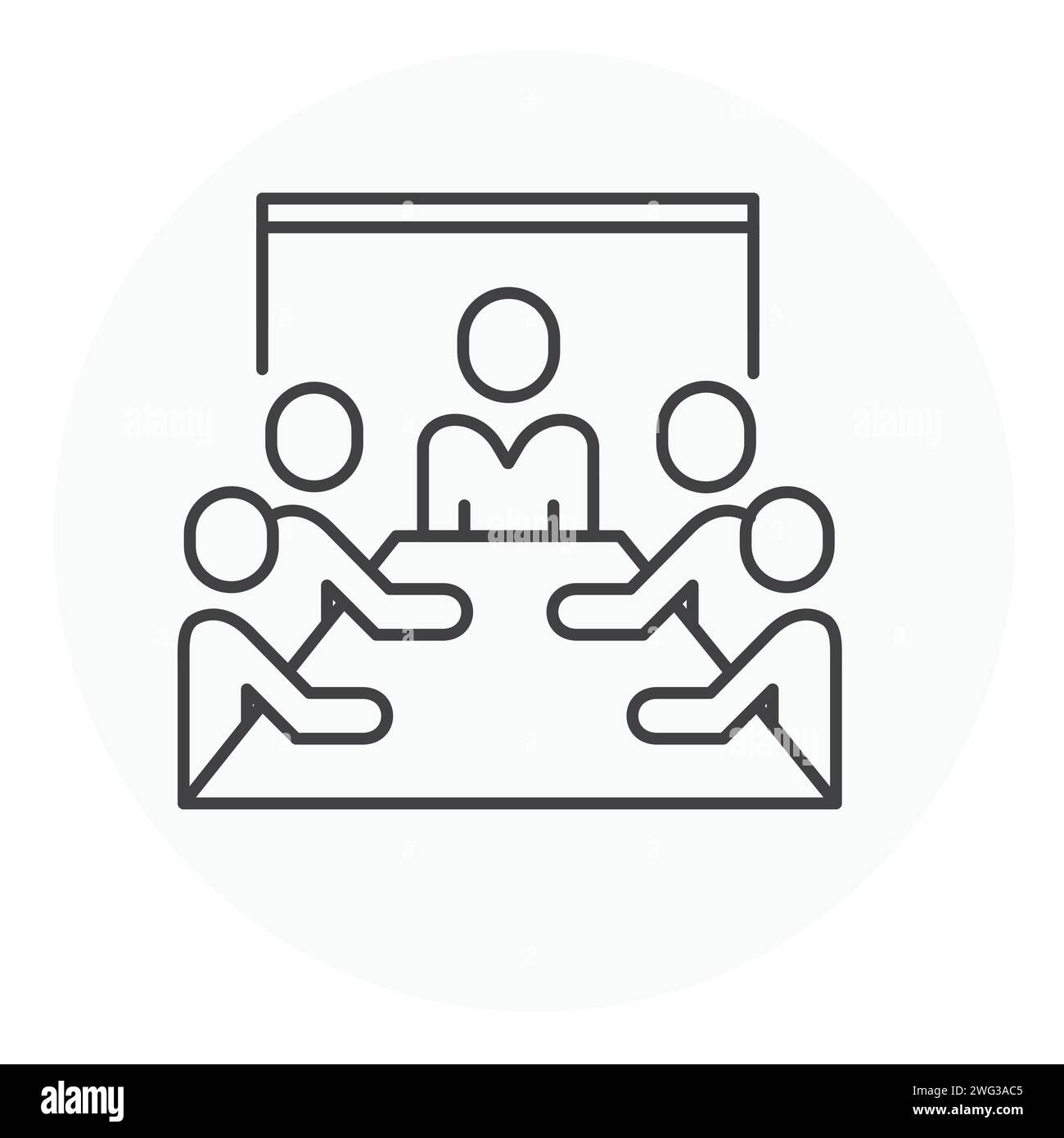 Meeting Vector Illustration Icon Design Stock Vector Image & Art - Alamy