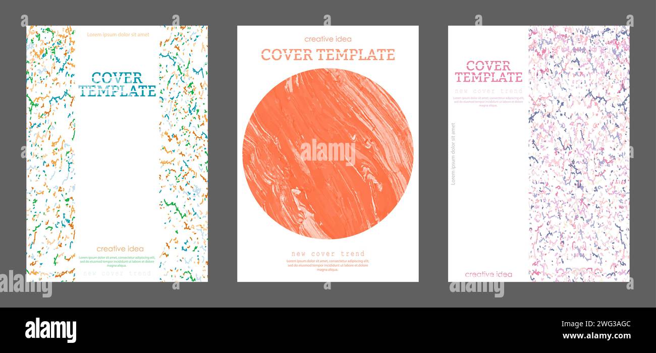 Abstract creative cover template. A new trend in the design of banners ...